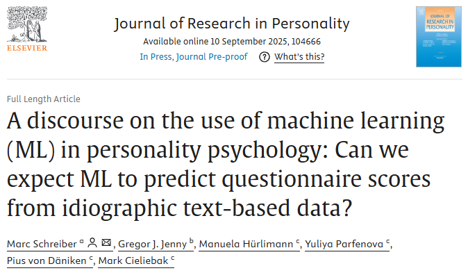 Paper Journal of Research in Personality